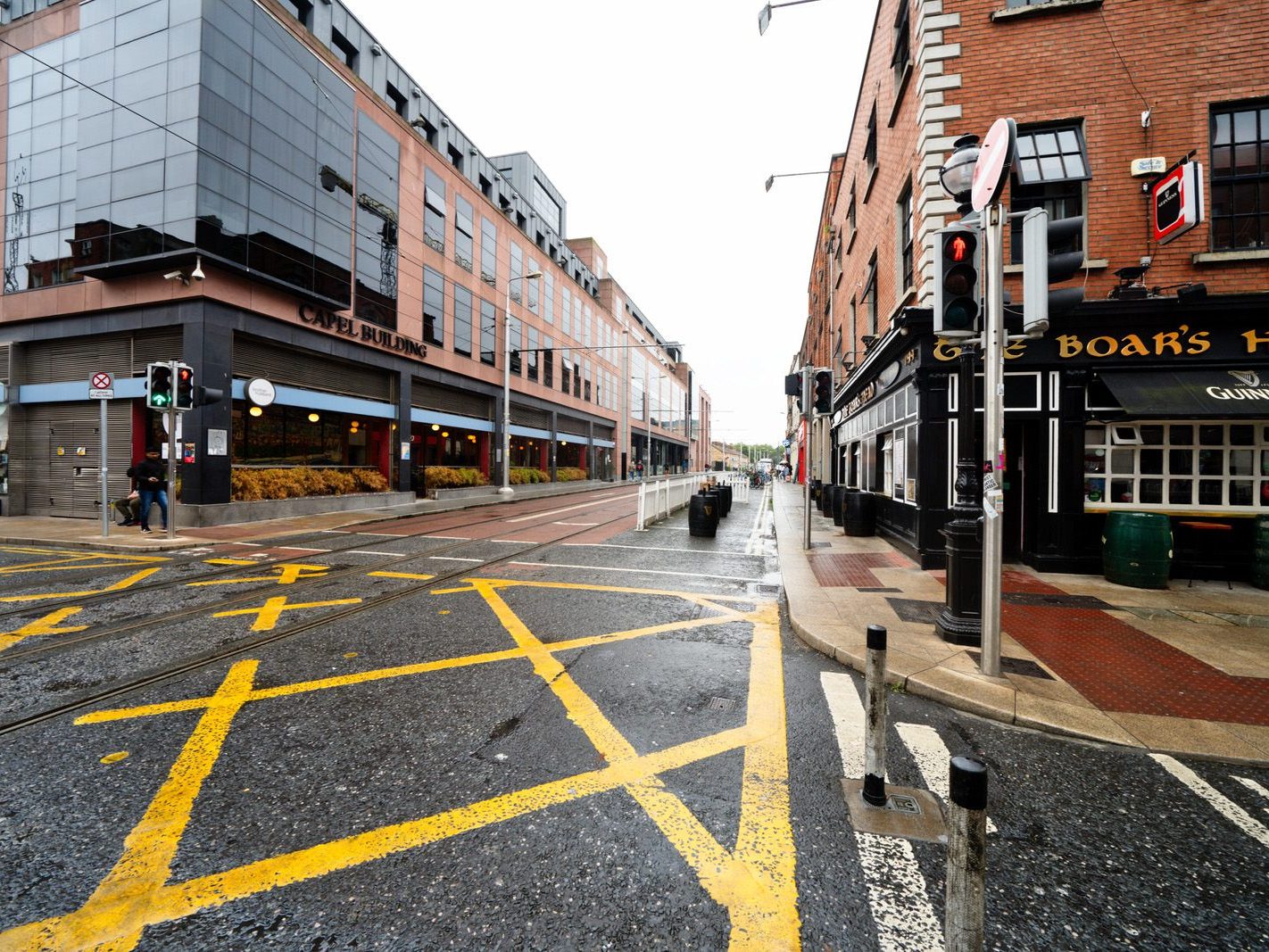 CAPEL STREET ON A DULL WET DAY [INTERIM CAPEL STREET IMPROVEMENT WORKS ARE NOW ONGOING] 021