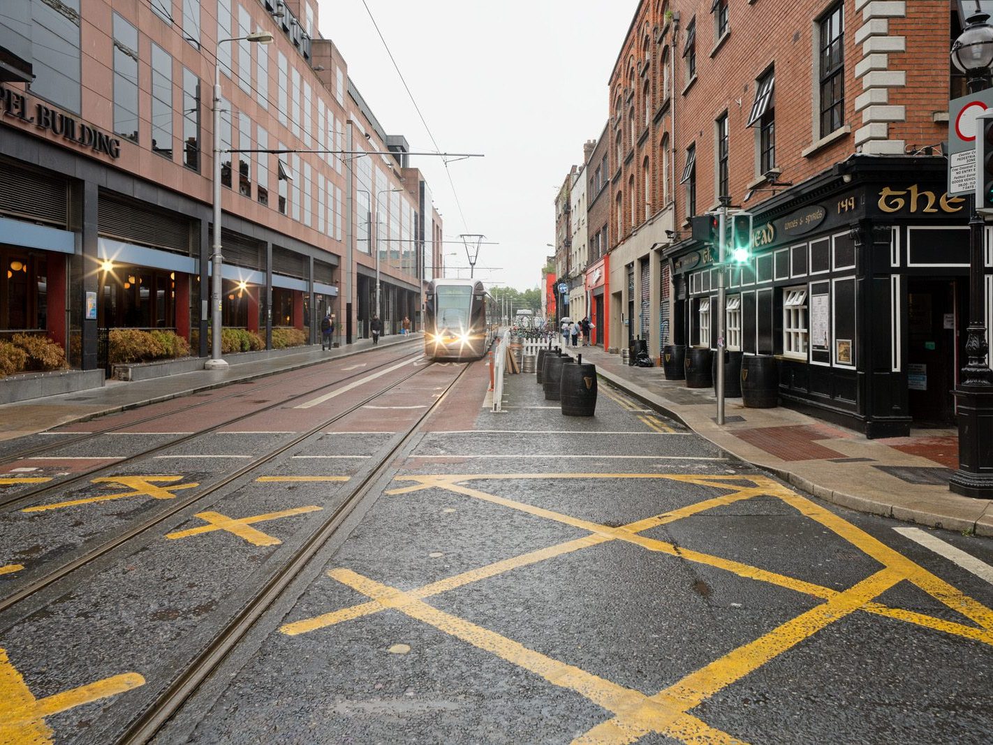 CAPEL STREET ON A DULL WET DAY [INTERIM CAPEL STREET IMPROVEMENT WORKS ARE NOW ONGOING] 025