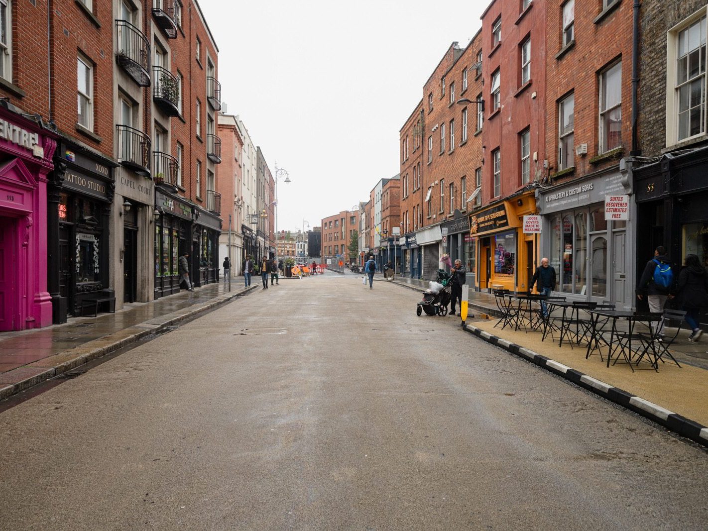 CAPEL STREET ON A DULL WET DAY [INTERIM CAPEL STREET IMPROVEMENT WORKS ARE NOW ONGOING] 029