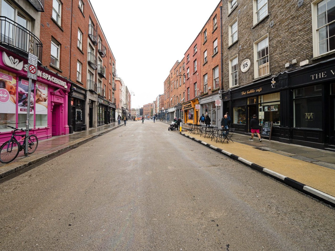 CAPEL STREET ON A DULL WET DAY [INTERIM CAPEL STREET IMPROVEMENT WORKS ARE NOW ONGOING] 030