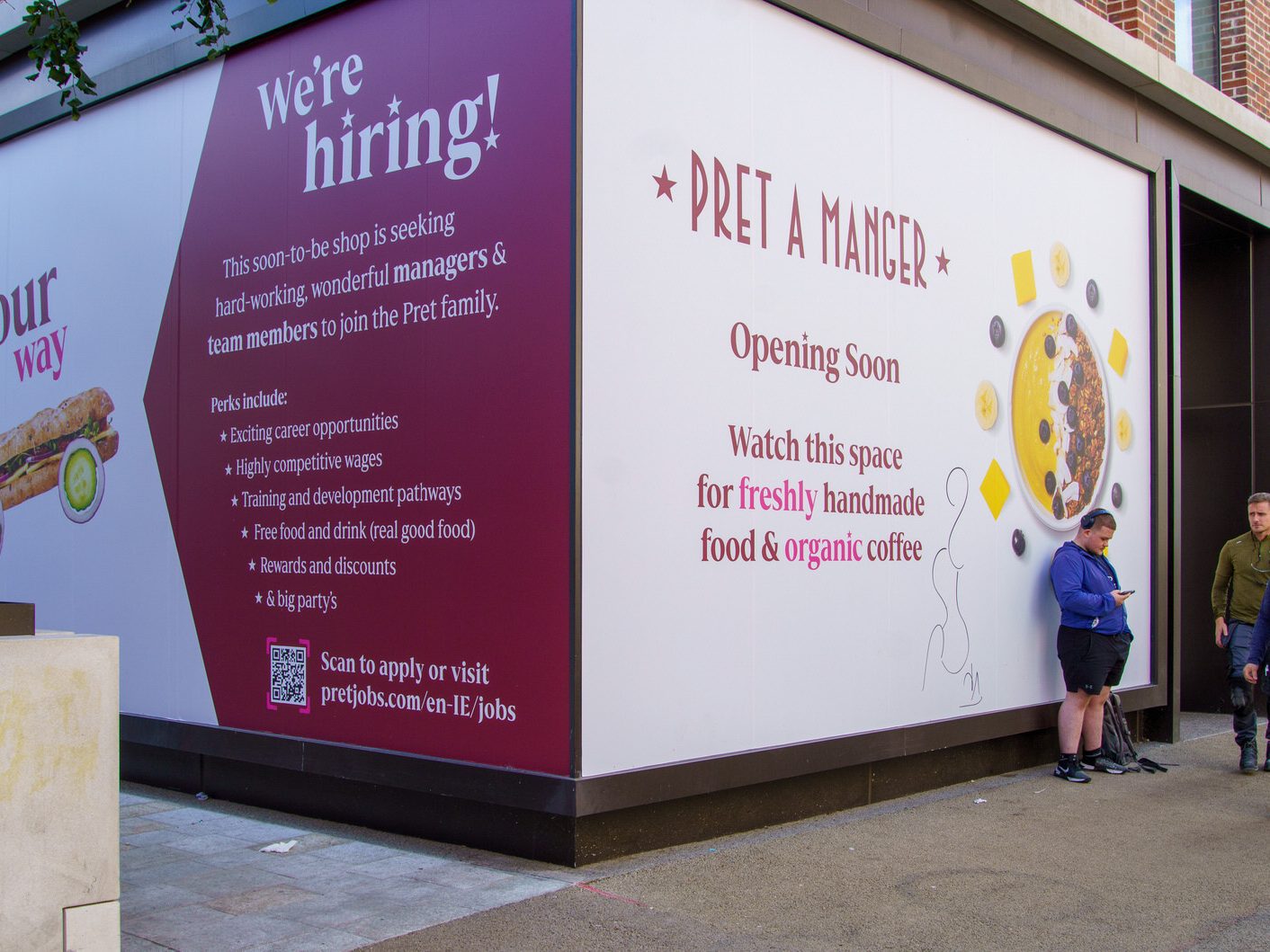 PRET A MANGER [ARE THEY OPENING SOON AT THE NEW CLERYS QUARTER] 004