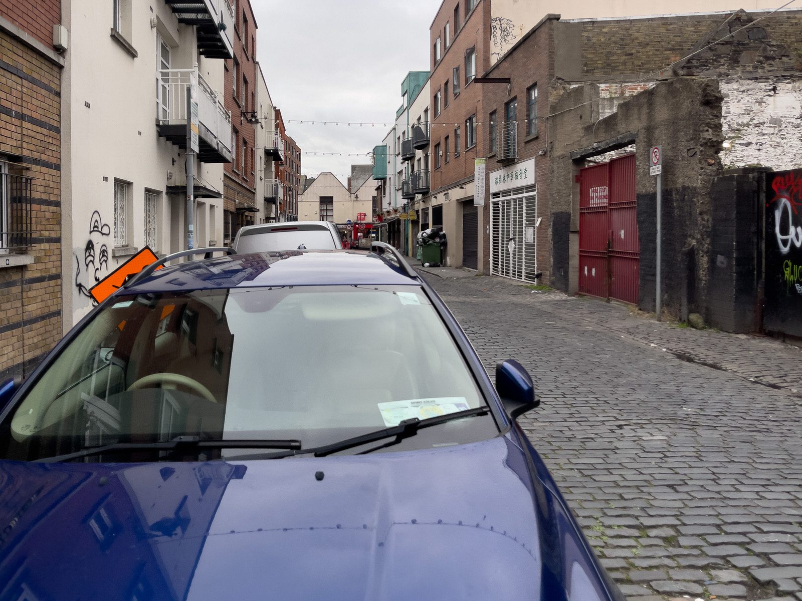 THE STREET SIGN SAYS NORTH LOTTS [A HISTORIC AREA OF DUBLIN]--225693-1