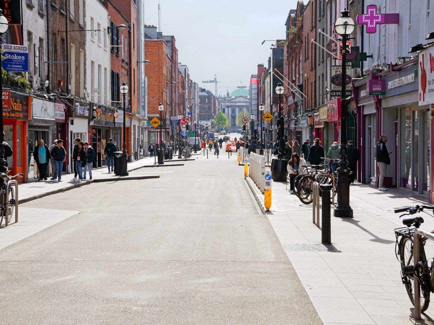 CAPEL STREET [THE RECONFIGURATION WORK HAS BEGUN AT THE LIFFEY END OF THE STREET]-223742-1