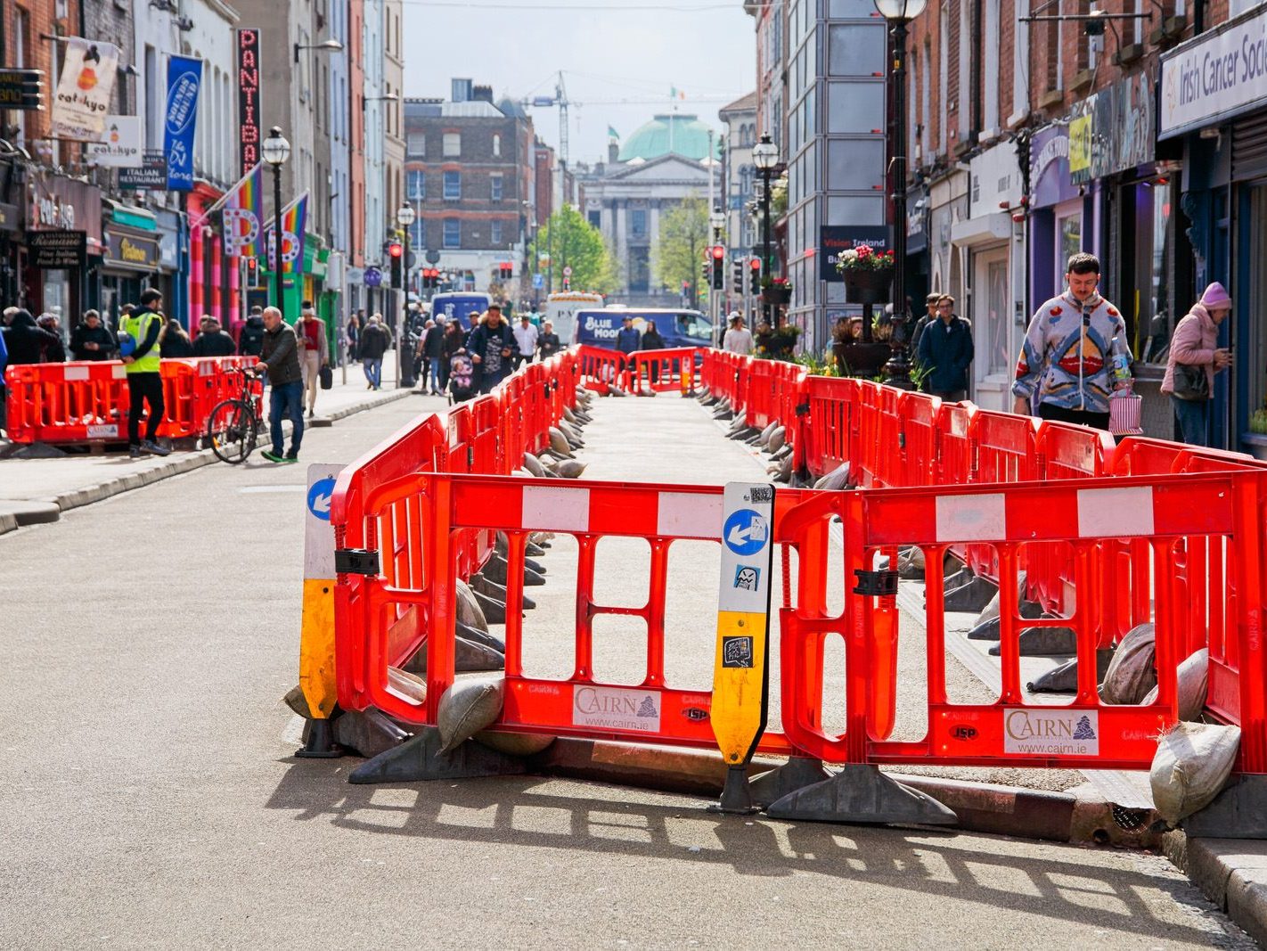 CAPEL STREET [THE RECONFIGURATION WORK HAS BEGUN AT THE LIFFEY END OF THE STREET]-223743-1