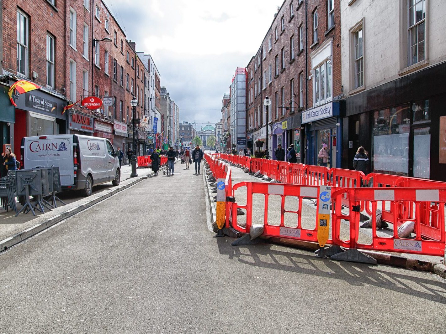 CAPEL STREET [THE RECONFIGURATION WORK HAS BEGUN AT THE LIFFEY END OF THE STREET]-223744-1