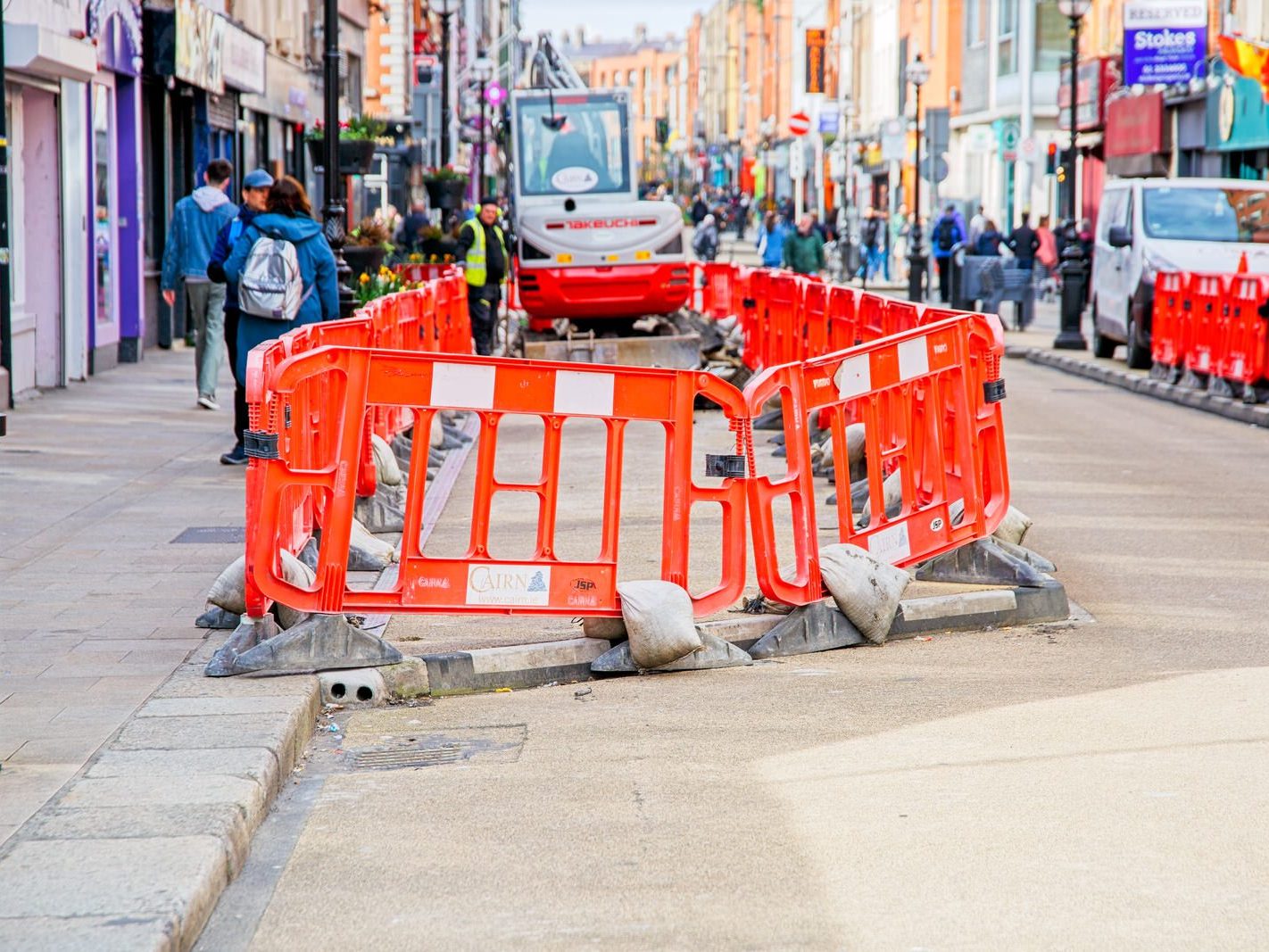 CAPEL STREET [THE RECONFIGURATION WORK HAS BEGUN AT THE LIFFEY END OF THE STREET]-223747-1