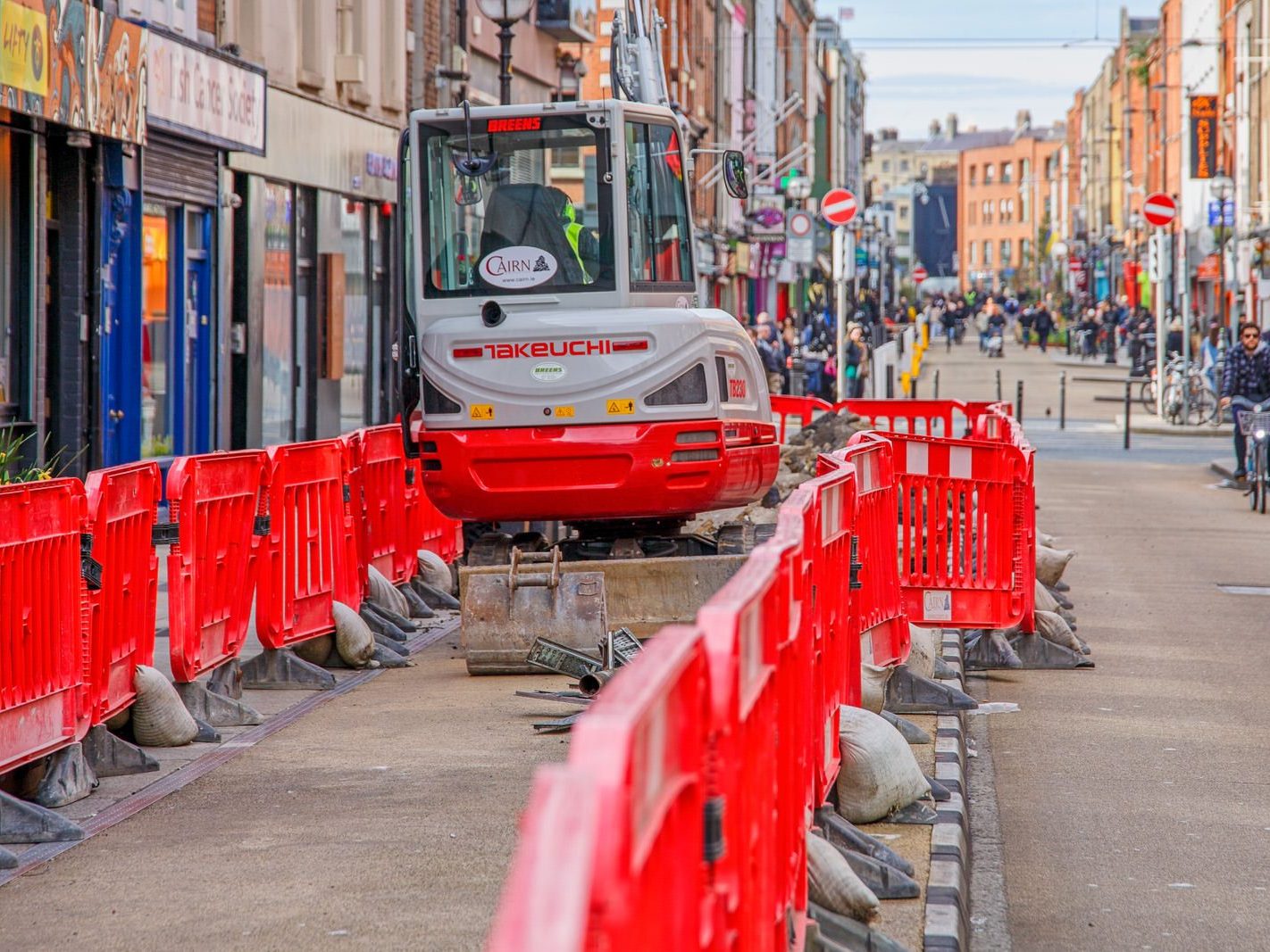 CAPEL STREET [THE RECONFIGURATION WORK HAS BEGUN AT THE LIFFEY END OF THE STREET]-223748-1