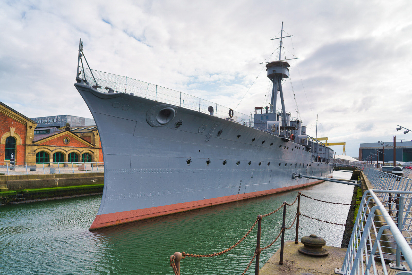 HMS CAROLINE IS AN ATTRACTIVE SHIP [NOW A MUSEUM SHIP AT ALEXANDRA DOCK IN BELFAST]
 001