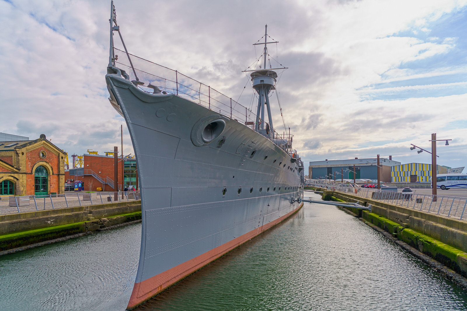 HMS CAROLINE IS AN ATTRACTIVE SHIP [NOW A MUSEUM SHIP AT ALEXANDRA DOCK IN BELFAST]
 003