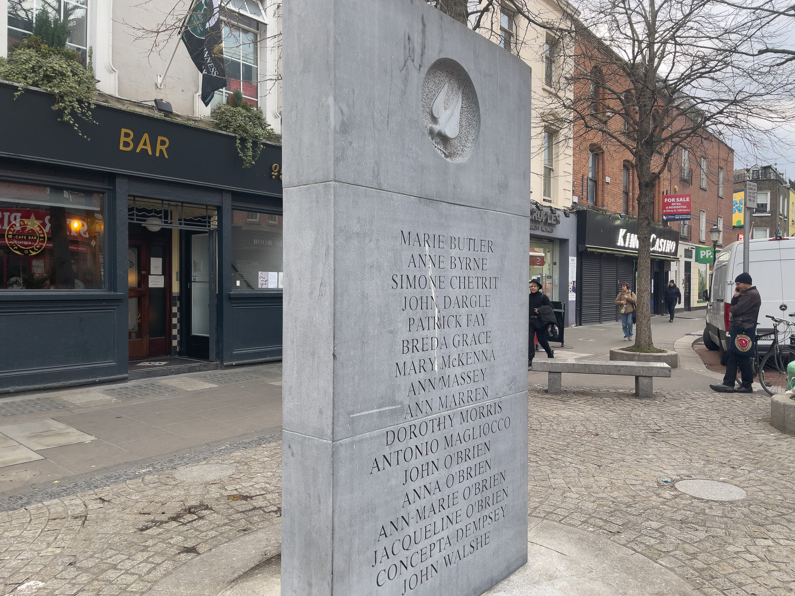 TODAY FELT THAT IT WAS APPROPRIATE TO PHOTOGRAPH THE DUBLIN AND MONAGHAN BOMBING MEMORIAL [THIS IS LOCATED ON TALBOT STREET] 004