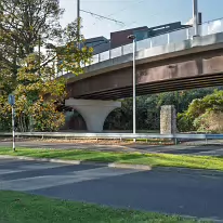 THE LUAS VIADUCT AT CENTRAL PARK - SANDYFORD [2 NOVEMBER 2025]-259515-1