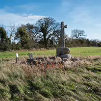 THE LAUGHANSTOWN BISHOPS FIELD HIGH CROSS NEAR TULLY CHURCH [PHOTOGRAPHED USING A LEICA Q3]-259194