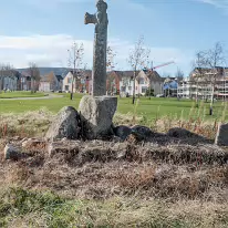 THE LAUGHANSTOWN BISHOPS FIELD HIGH CROSS NEAR TULLY CHURCH [PHOTOGRAPHED USING A LEICA Q3]-259199