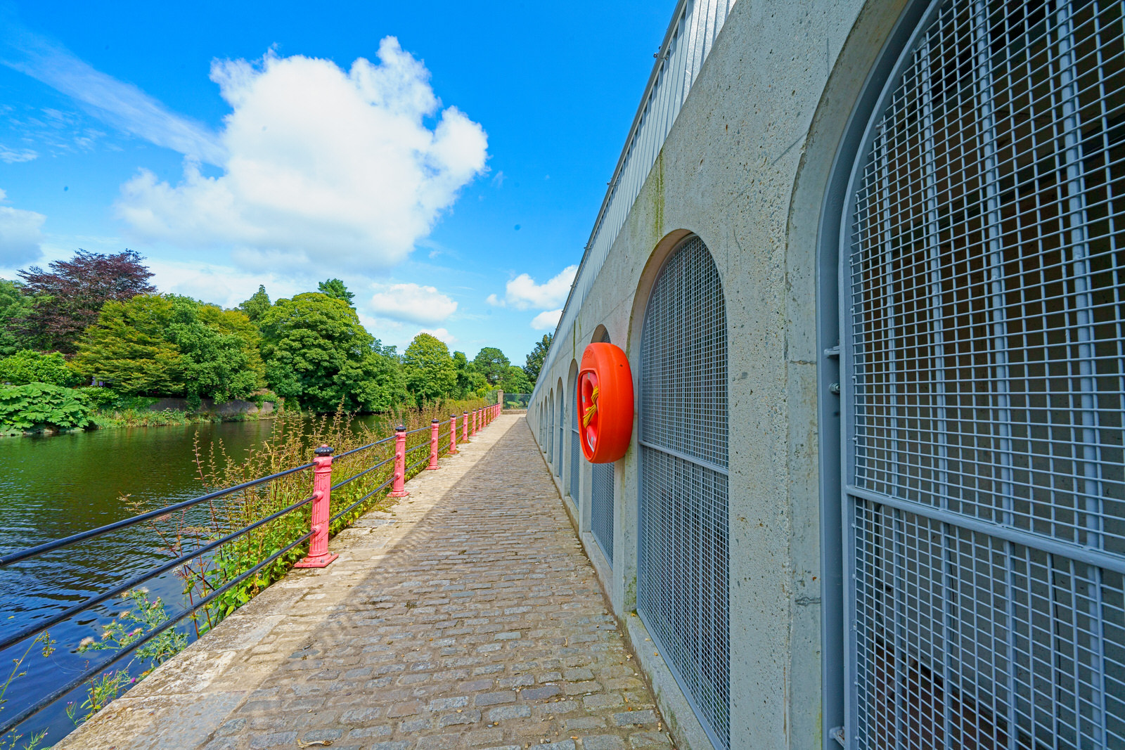 THE REPAIRED AND RESTORED SHAKEY BRIDGE ACROSS THE RIVER LEE [THERE IS A LITTLE TEDDY BEAR IN SOME OF THE IMAGES]
 001