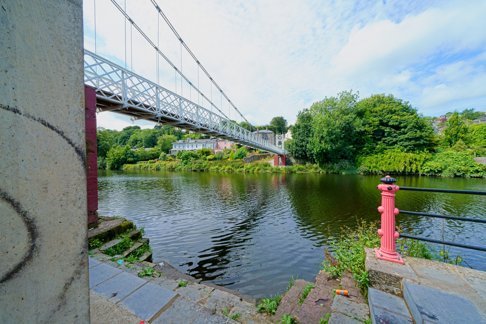 THE REPAIRED AND RESTORED SHAKEY BRIDGE ACROSS THE RIVER LEE [THERE IS A LITTLE TEDDY BEAR IN SOME OF THE IMAGES]
 003