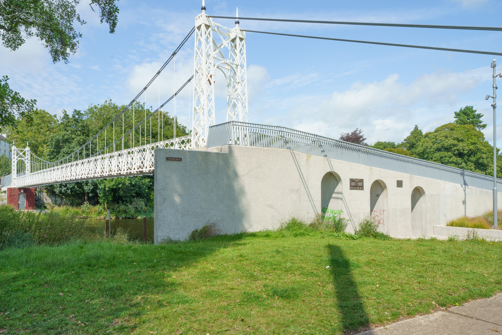 THE REPAIRED AND RESTORED SHAKEY BRIDGE ACROSS THE RIVER LEE [THERE IS A LITTLE TEDDY BEAR IN SOME OF THE IMAGES]
 006