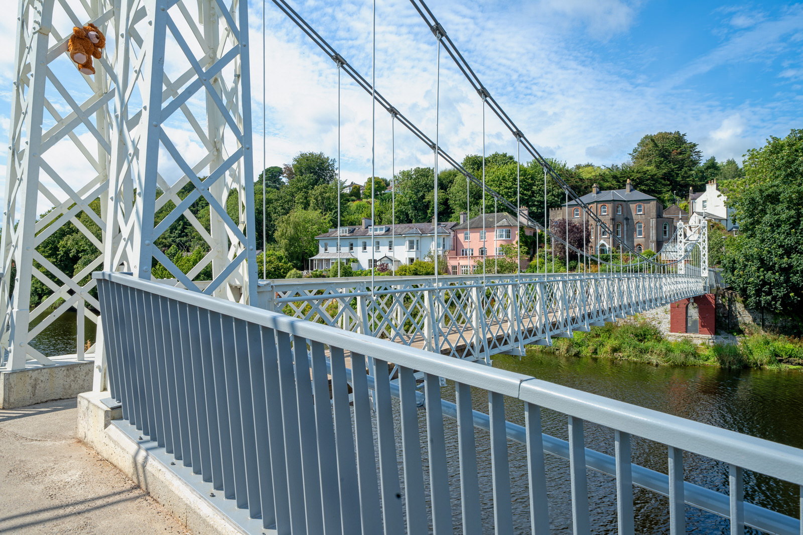 THE REPAIRED AND RESTORED SHAKEY BRIDGE ACROSS THE RIVER LEE [THERE IS A LITTLE TEDDY BEAR IN SOME OF THE IMAGES]
 022