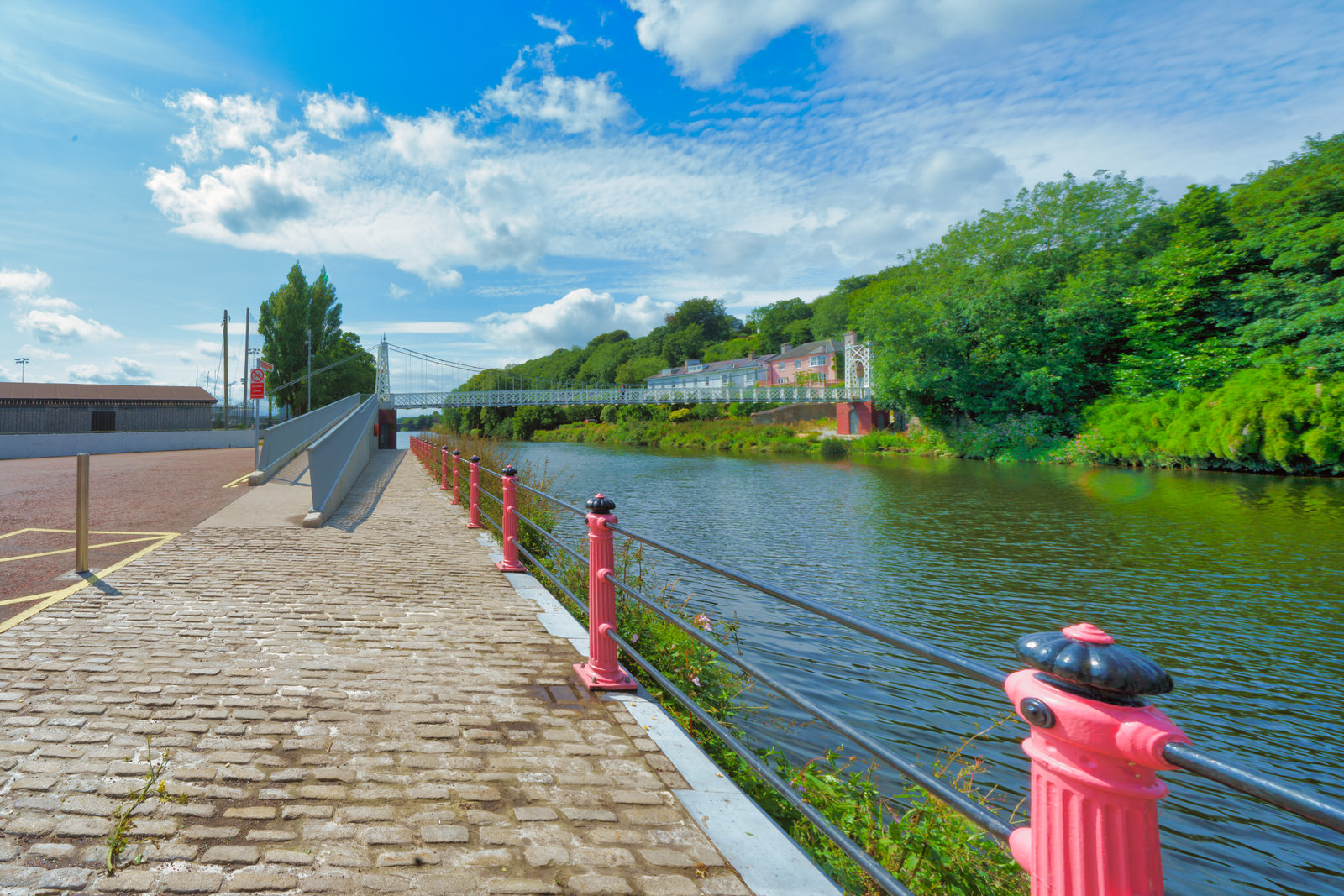 THE REPAIRED AND RESTORED SHAKEY BRIDGE ACROSS THE RIVER LEE [THERE IS A LITTLE TEDDY BEAR IN SOME OF THE IMAGES]
 026