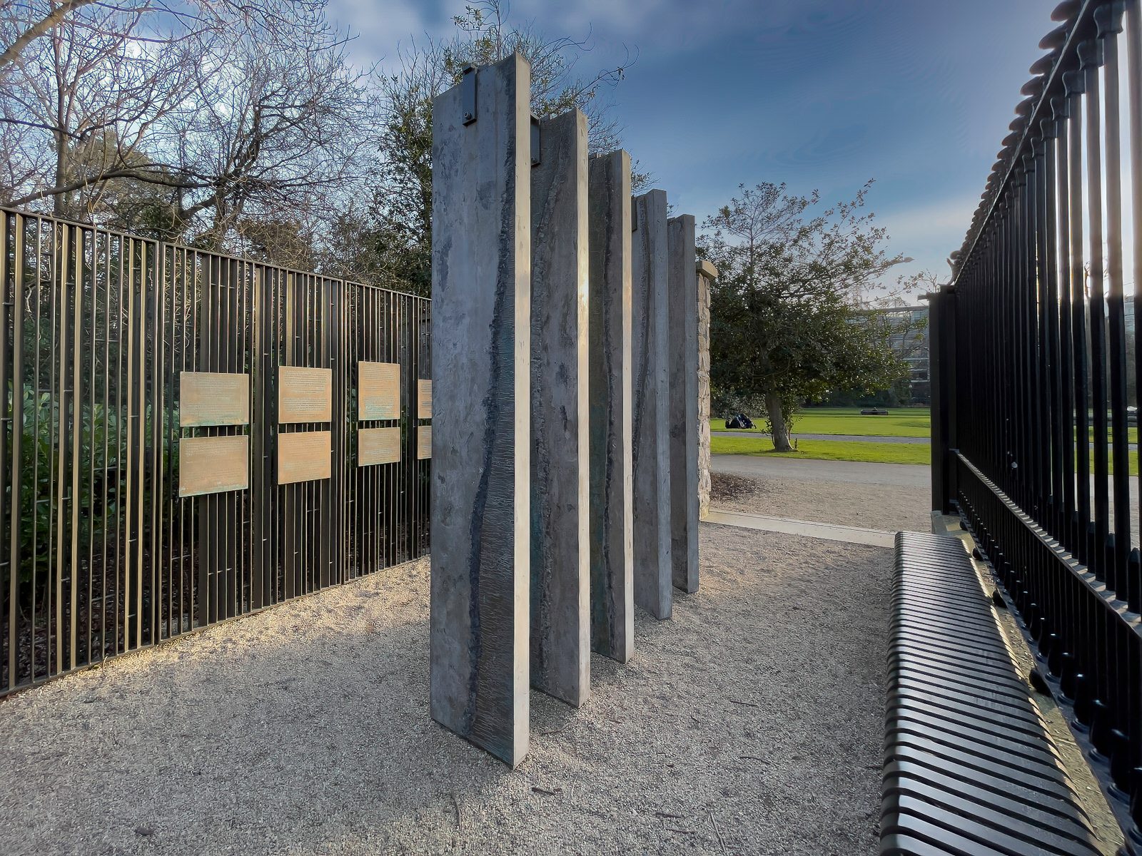 HUMAN RIGHTS DEFENDERS MEMORIAL IN THE FORM OF AN OGHAM GARDEN 004