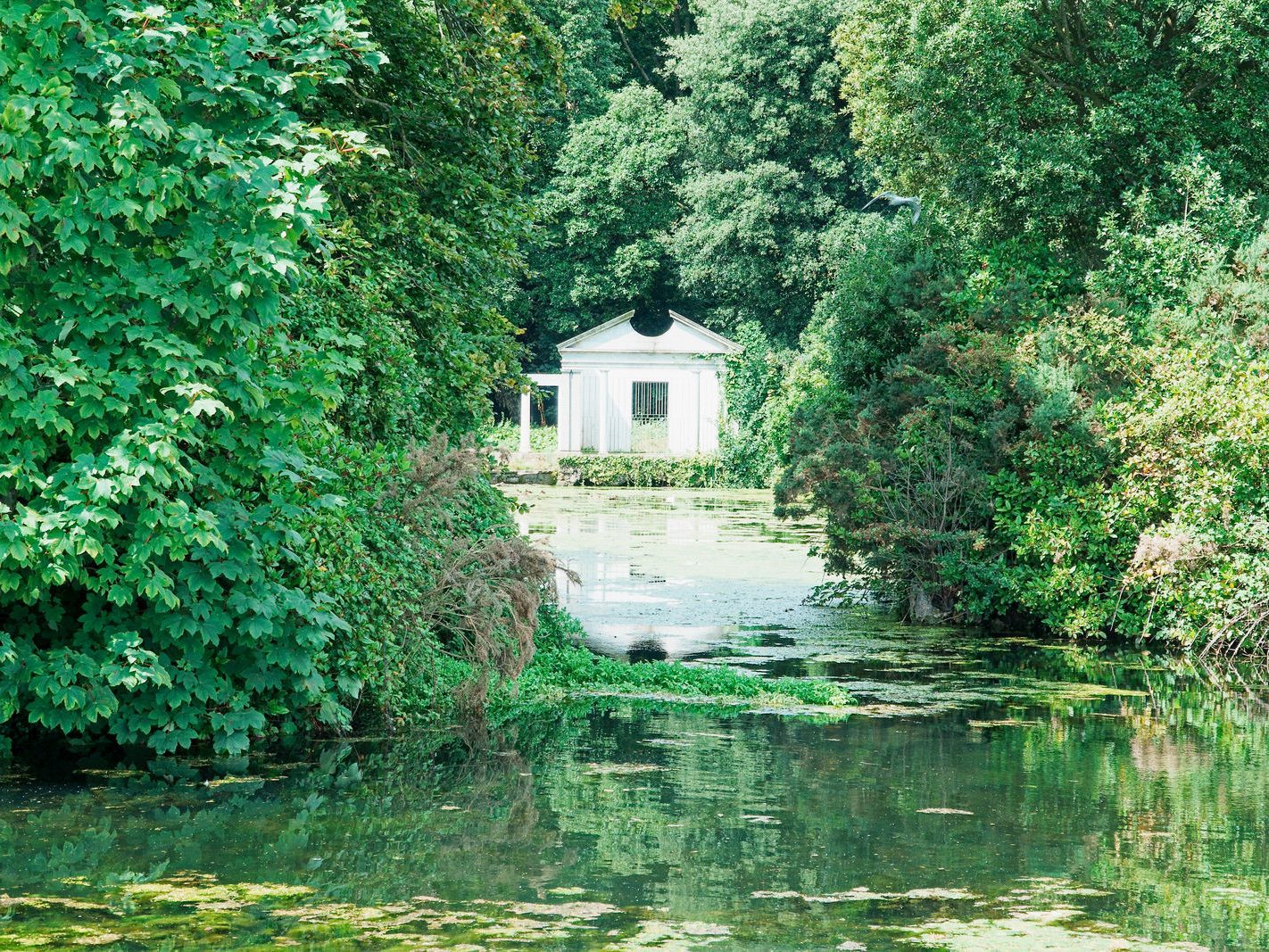 TEMPLE AND POND AT ST ANNE'S PARK IN RAHENY [ALSO KNOWN AS THE BOATHOUSE] 014