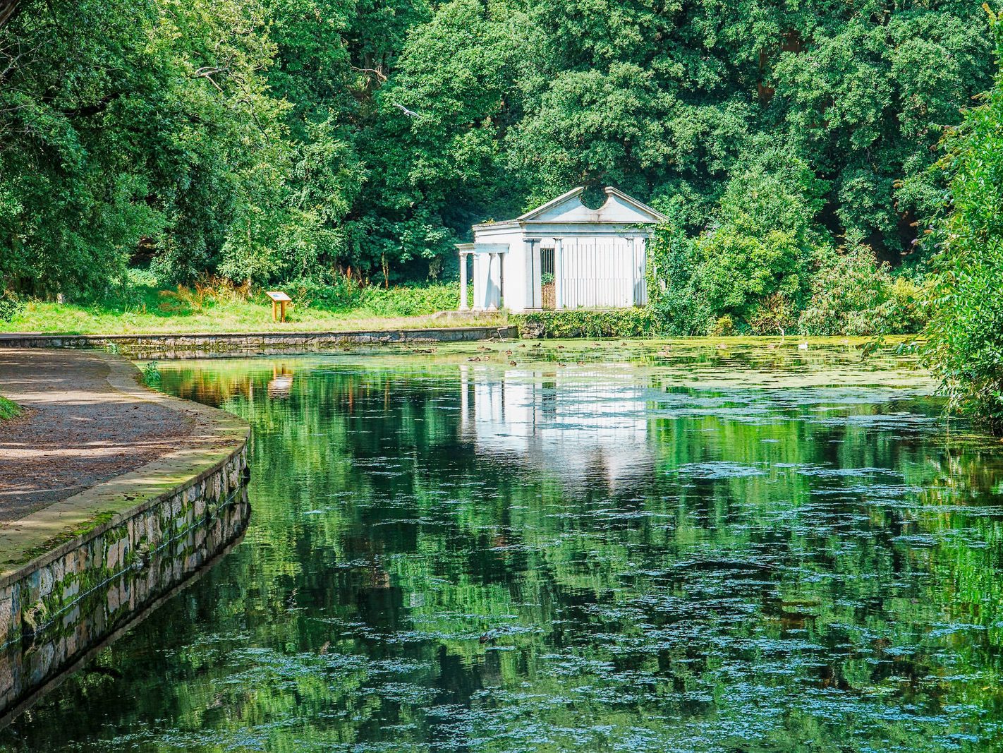 TEMPLE AND POND AT ST ANNE'S PARK IN RAHENY [ALSO KNOWN AS THE BOATHOUSE] 013