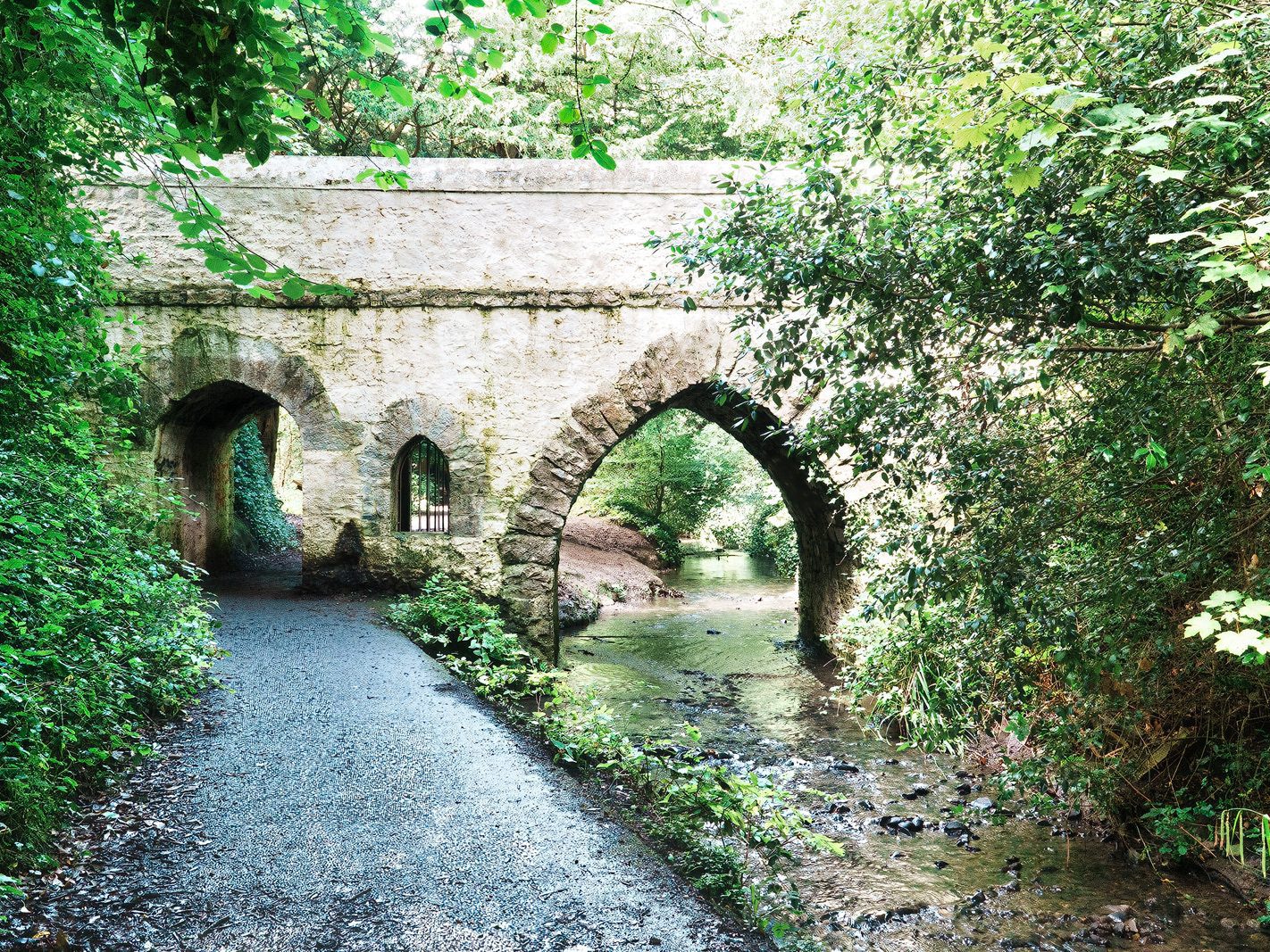 THIS IS CURRENTLY DESCRIBED AS THE GOTHIC BRIDGE [MANY GUIDES REFER TO IT AS THE BRIDGE AND HERMITAGE]-224692-1