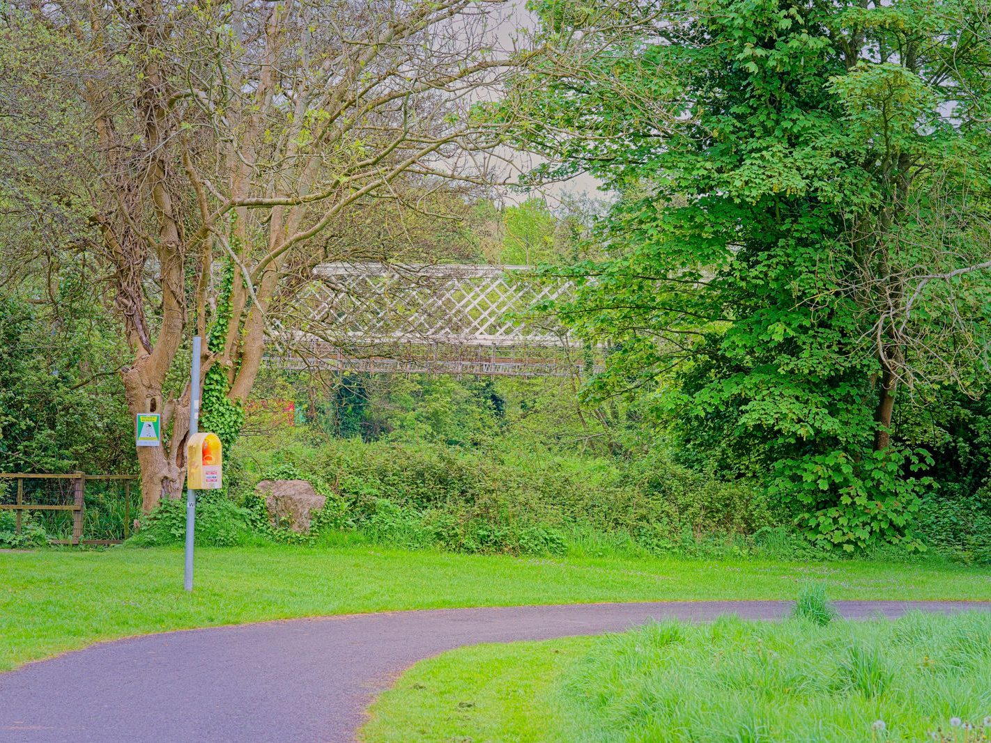 NEAR FARMLEIGH BRIDGE AND THE OLD HARRIS'S HOUSE [TWO DERELICT STRUCTURES AT WATERSTOWN PARK IN PALMERSTOWN]-232558-1