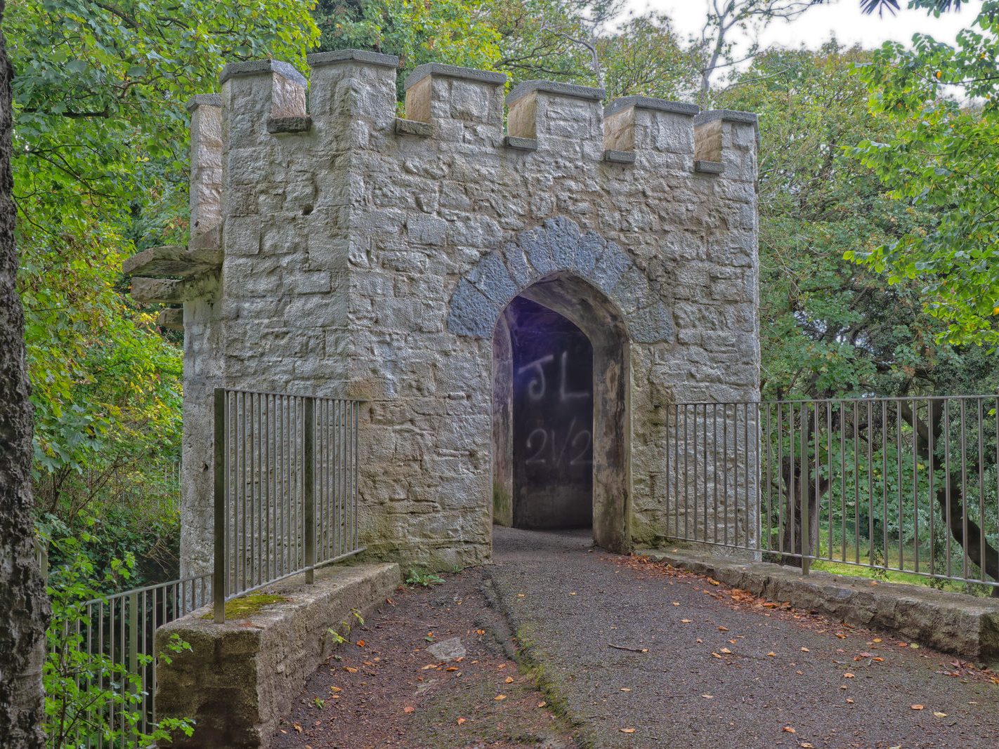 THE ANNIE LEE TOWER BRIDGE [ONE OF THE MAJOR FOLLIES AT ST ANNES PARK]-241718-1