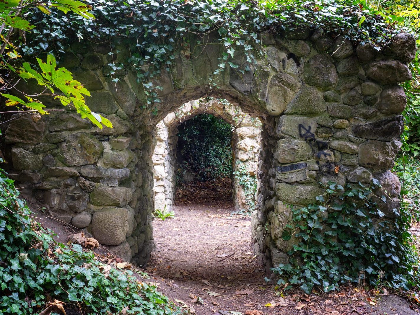 THE RUSTIC ARCHED GROTTO [ST ANNE'S PARK]-241974-1