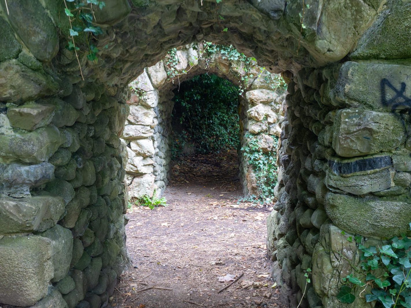 THE RUSTIC ARCHED GROTTO [ST ANNE'S PARK]-241975-1