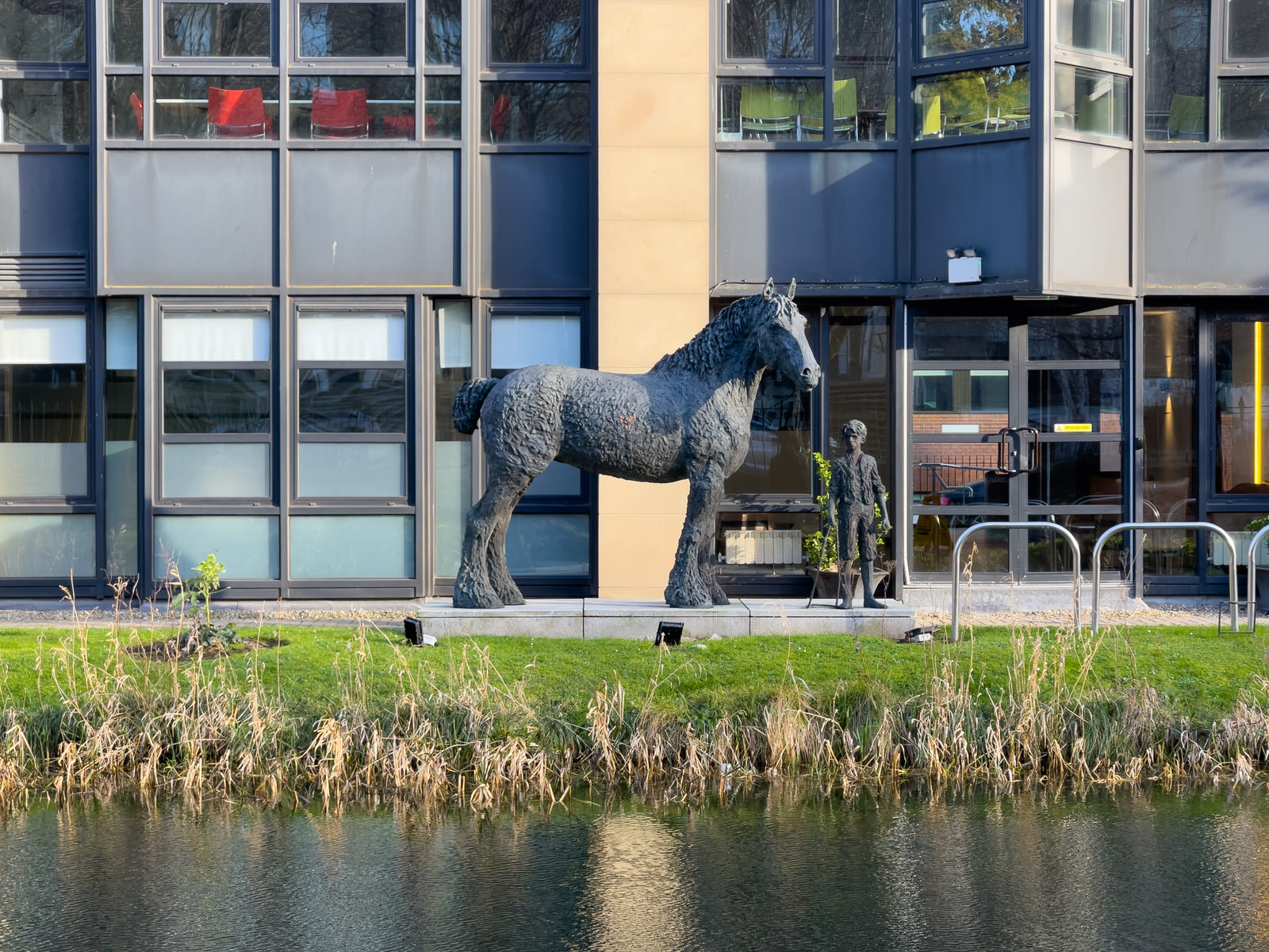 BARGE HORSE IS A BRONZE BY MAURICE HARRON 