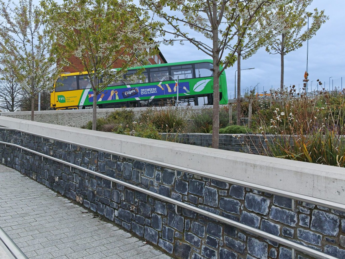 LUAS TRAM STOP AT BROADSTONE AND THE ENTRANCE TO GRANGEGORMAN UNIVERSITY CAMPUS 009