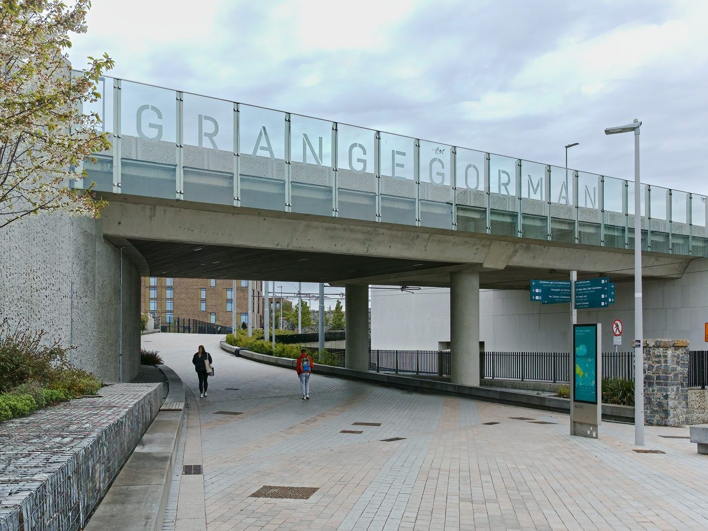 LUAS TRAM STOP AT BROADSTONE AND THE ENTRANCE TO GRANGEGORMAN UNIVERSITY CAMPUS 015