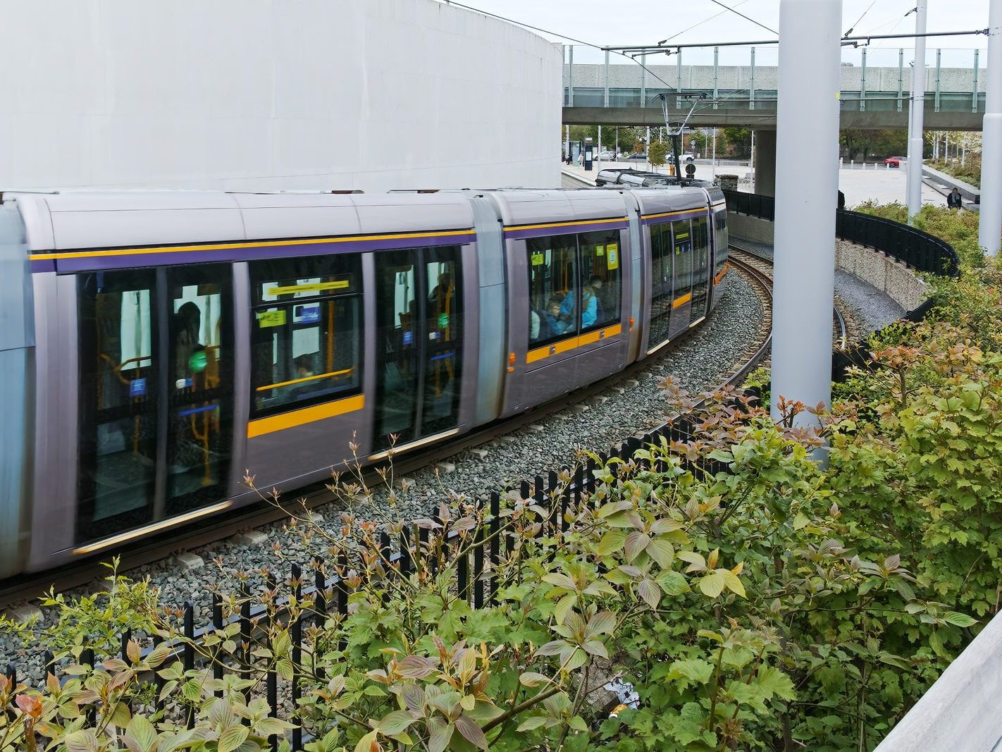 LUAS TRAM STOP AT BROADSTONE AND THE ENTRANCE TO GRANGEGORMAN UNIVERSITY CAMPUS 019
