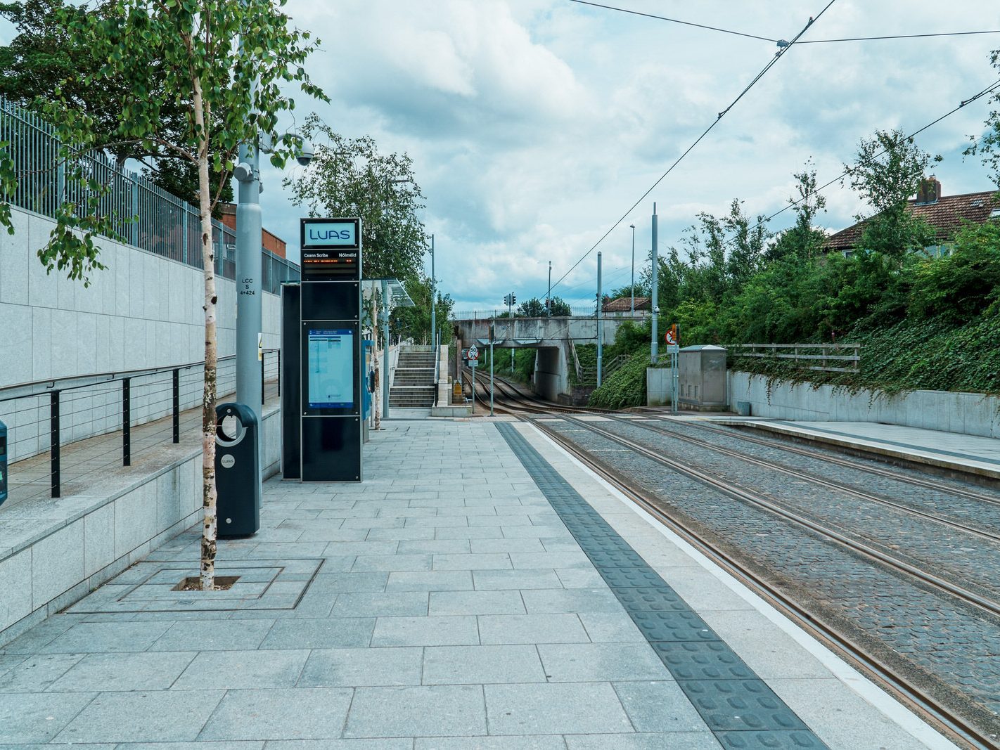 CABRA LUAS TRAM STOP ON CONNAUGHT STREET [GOOGLE BARD INCORRECTLY CLAIMED THAT THERE IS A PUBLIC TOILET AND A TICKET OFFICE] 005
