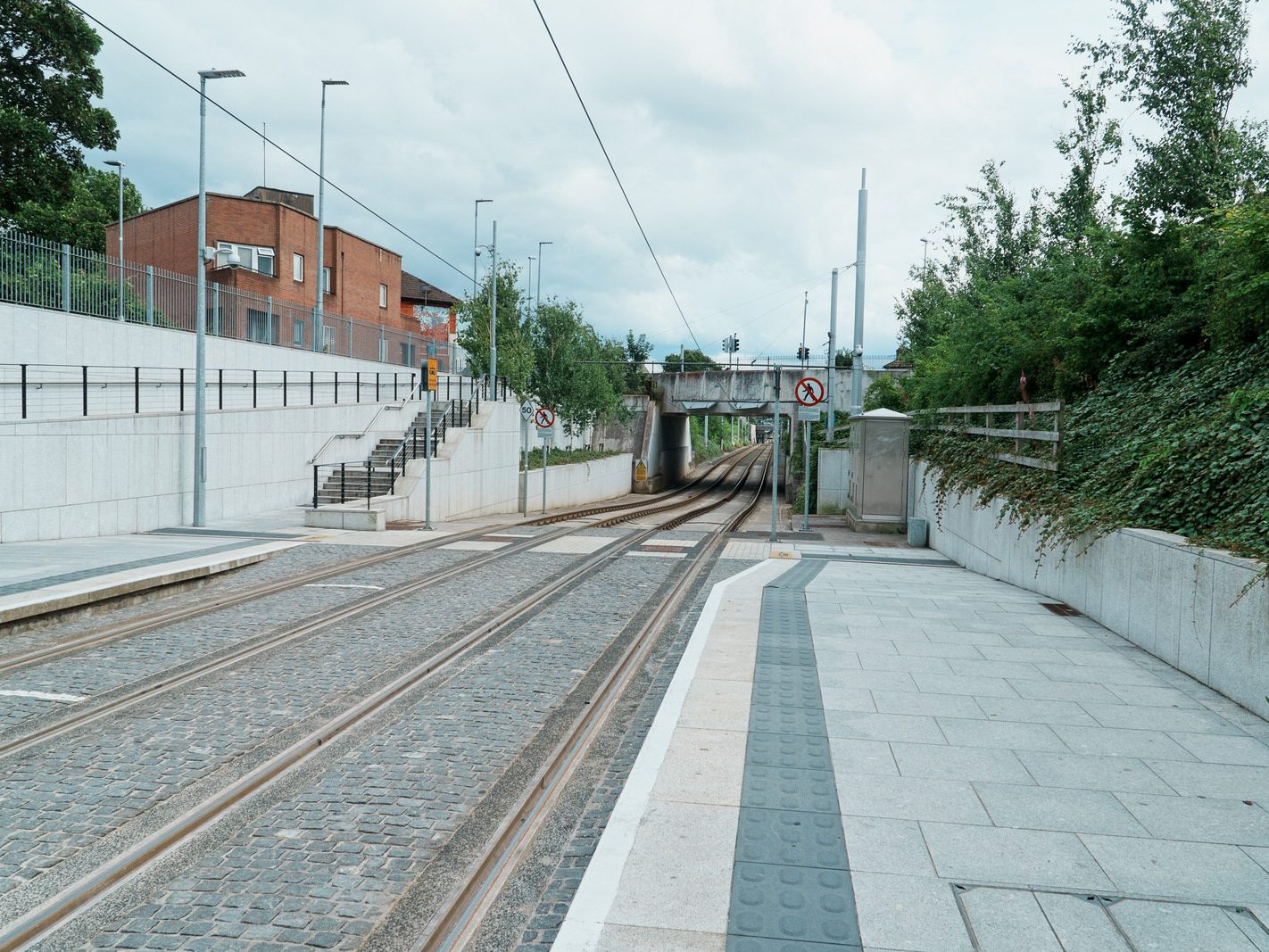 CABRA LUAS TRAM STOP ON CONNAUGHT STREET [GOOGLE BARD INCORRECTLY CLAIMED THAT THERE IS A PUBLIC TOILET AND A TICKET OFFICE] 004