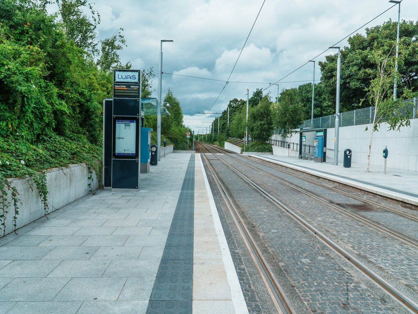 CABRA LUAS TRAM STOP ON CONNAUGHT STREET [GOOGLE BARD INCORRECTLY CLAIMED THAT THERE IS A PUBLIC TOILET AND A TICKET OFFICE] 003
