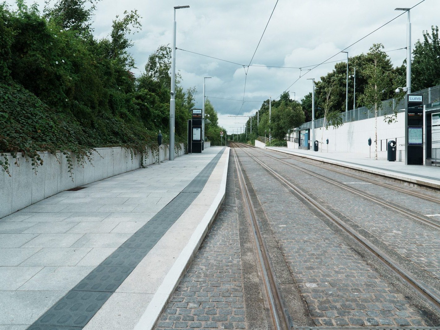 CABRA LUAS TRAM STOP ON CONNAUGHT STREET [GOOGLE BARD INCORRECTLY CLAIMED THAT THERE IS A PUBLIC TOILET AND A TICKET OFFICE] 007