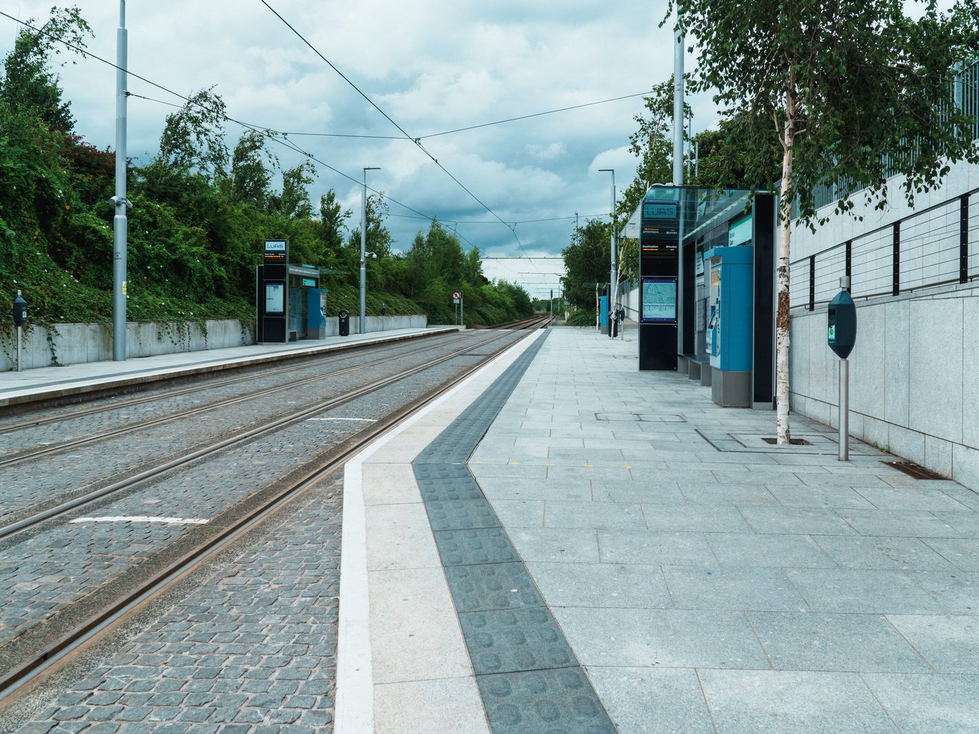 CABRA LUAS TRAM STOP ON CONNAUGHT STREET [GOOGLE BARD INCORRECTLY CLAIMED THAT THERE IS A PUBLIC TOILET AND A TICKET OFFICE] 012