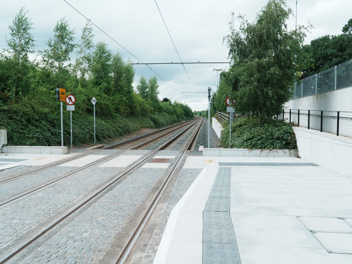 CABRA LUAS TRAM STOP ON CONNAUGHT STREET [GOOGLE BARD INCORRECTLY CLAIMED THAT THERE IS A PUBLIC TOILET AND A TICKET OFFICE] 017
