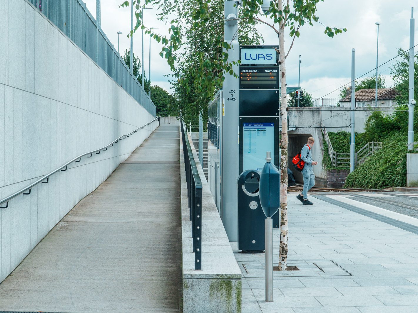 CABRA LUAS TRAM STOP ON CONNAUGHT STREET [GOOGLE BARD INCORRECTLY CLAIMED THAT THERE IS A PUBLIC TOILET AND A TICKET OFFICE] 021