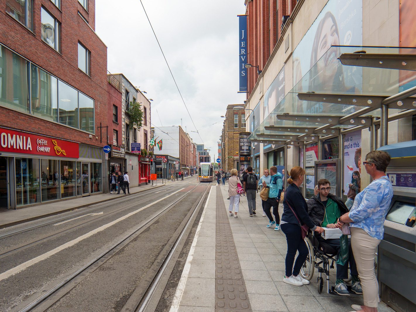 THE LUAS TRAM STOP [KNOWN AS JERVIS EVEN THOUGH IT IS ON UPPER ABBEY STREET] 001