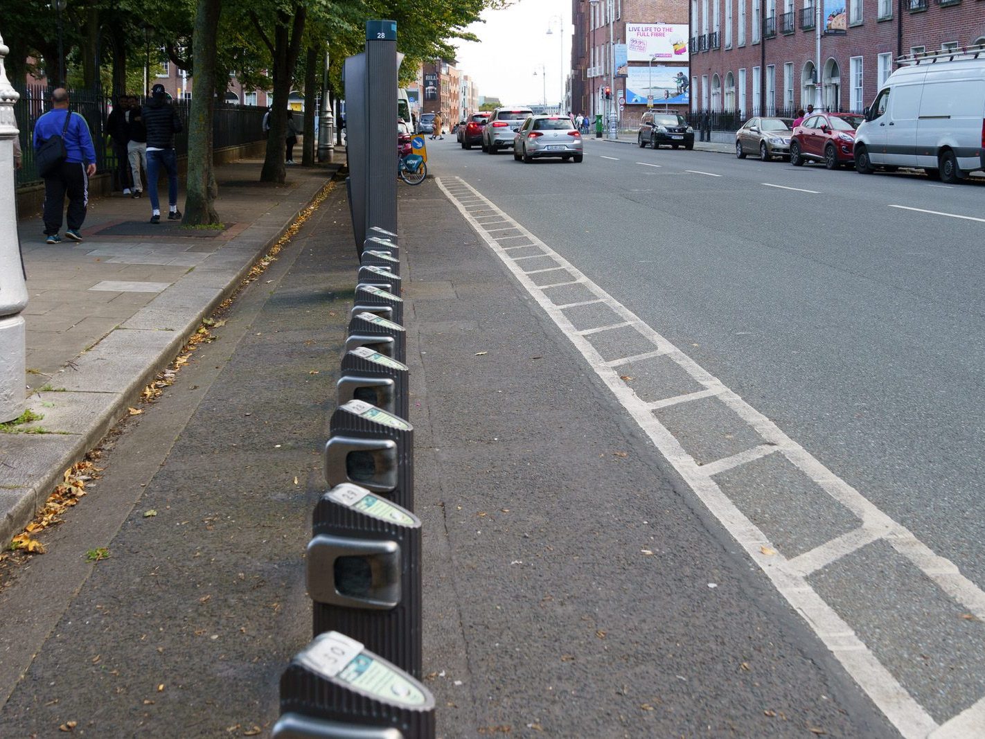 DUBLINBIKES DOCKING STATION 28 AT MOUNTJOY SQUARE [ALL BIKES HAVE BEEN CHECKED OUT] 001