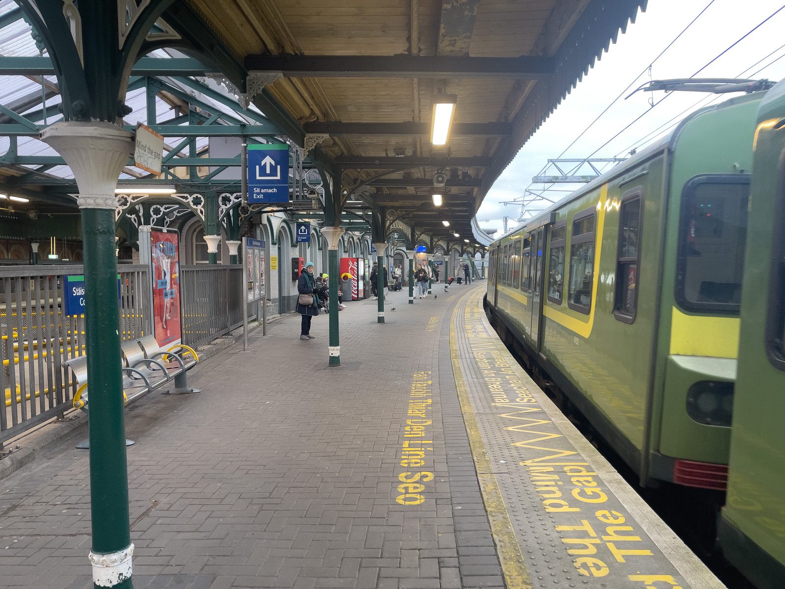 AS THE BUS AND TRAM SERVICES WERE SUSPENDED IN THE CITY CENTRE [I WENT TO CONNOLLY STATION AND TRAVELLED BY DART]-225405-1