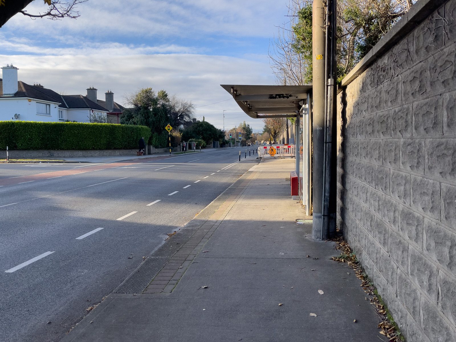 MY FIRST DAY WITHOUT THE 17 BUS SERVICE [WALK FROM S4 BUS STOP IN UCD TO ROEBUCK ROAD]-225590-1