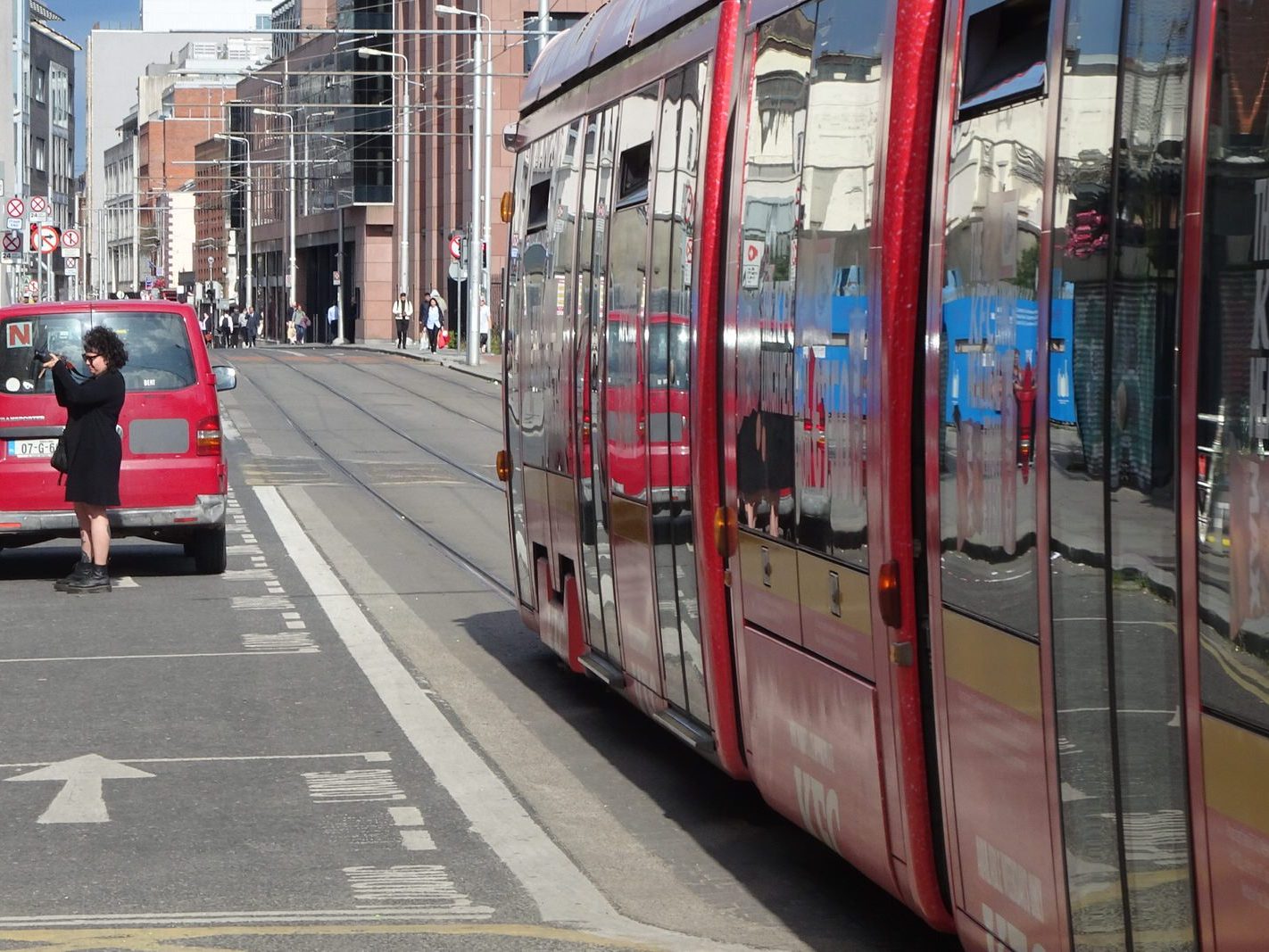 A VERY DISTINCTIVE RED TRAM PROMOTING KFC [AN EXAMPLE OF FULL BODY ADVERTISING REFERRED TO AS WRAPPING]-236694-1