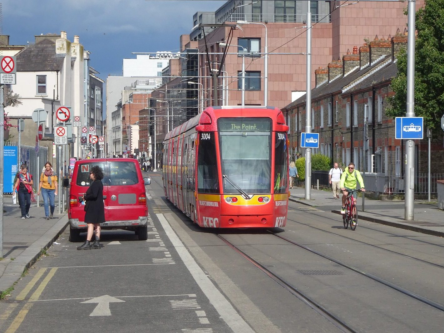 A VERY DISTINCTIVE RED TRAM PROMOTING KFC [AN EXAMPLE OF FULL BODY ADVERTISING REFERRED TO AS WRAPPING]-236697-1