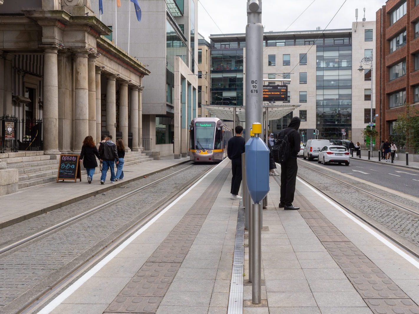 THE LUAS TRAM STOP ON HARCOURT STREET [OUTSIDE WHAT WAS ONCE AN IMPORTANT TRAIN STATION]-242031-1