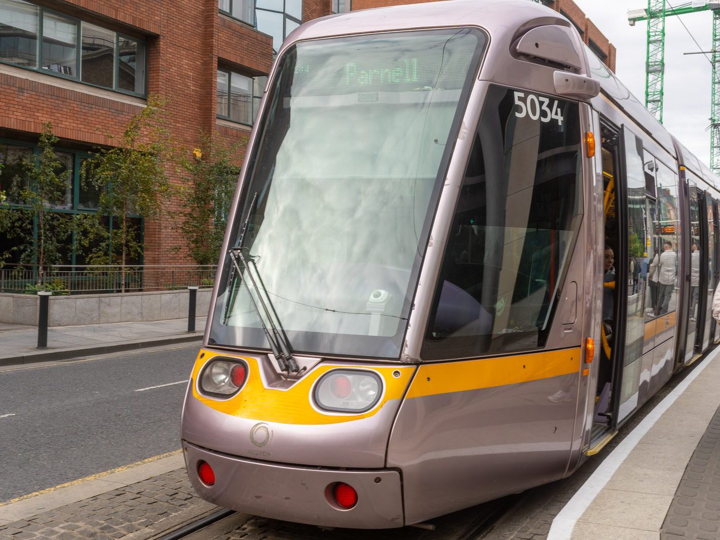 THE LUAS TRAM STOP ON HARCOURT STREET [OUTSIDE WHAT WAS ONCE AN IMPORTANT TRAIN STATION]-242034-1