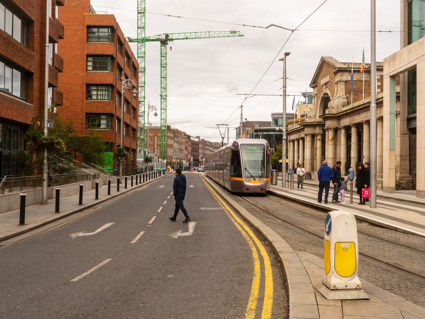 THE LUAS TRAM STOP ON HARCOURT STREET [OUTSIDE WHAT WAS ONCE AN IMPORTANT TRAIN STATION]-242036-1